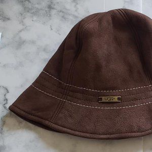 UGG Suede Lined Brown Bucket Hat